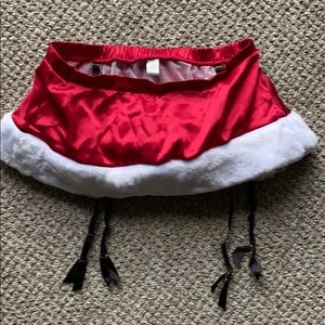 Victoria’s Secret Red Satin Santa Skirt